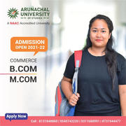 Arunachal University Admission opens for the academic year 2021-22